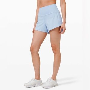 Lululemon Speed Up Short, 4” Inseam, Blue Linen, 12